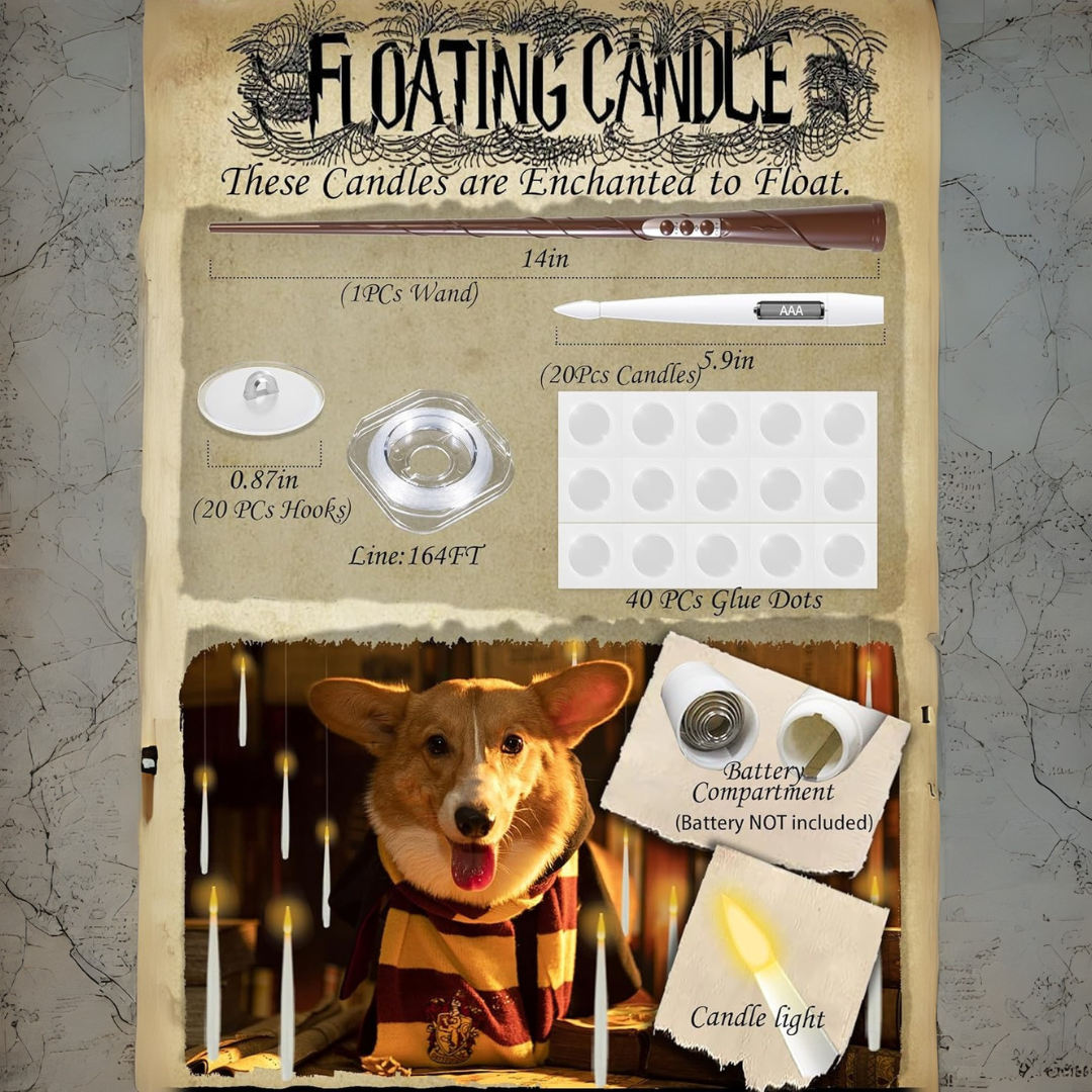 Flameless Floating Candles with Realistic Warm Light Effect