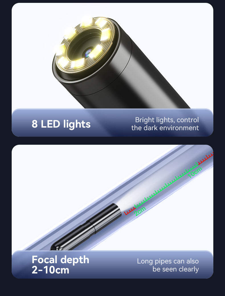 5M USB HD Cam with LED Lights & Tool Attachments