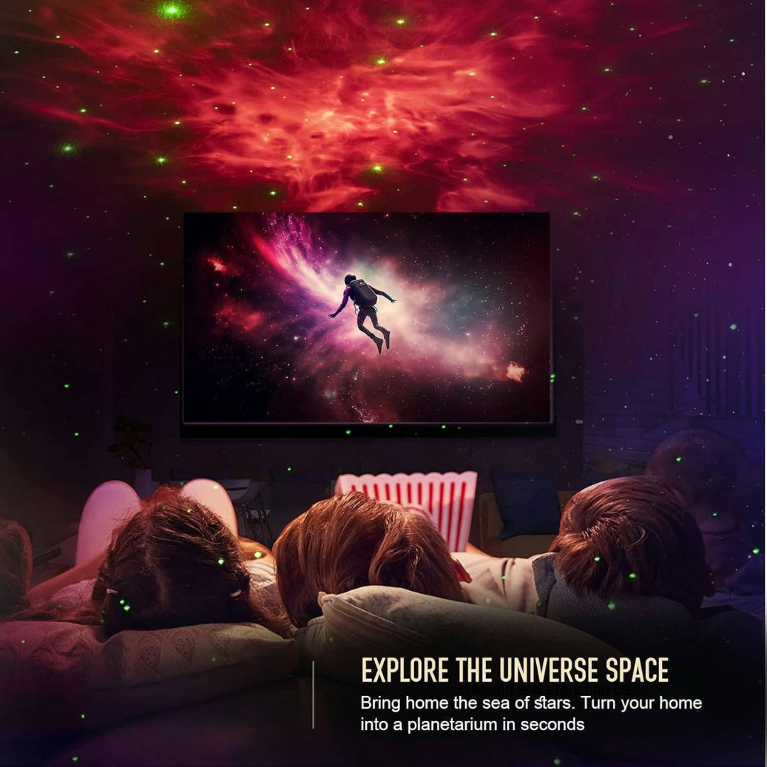 Astronaut Galaxy Projector with 360° Rotating Nebula Light