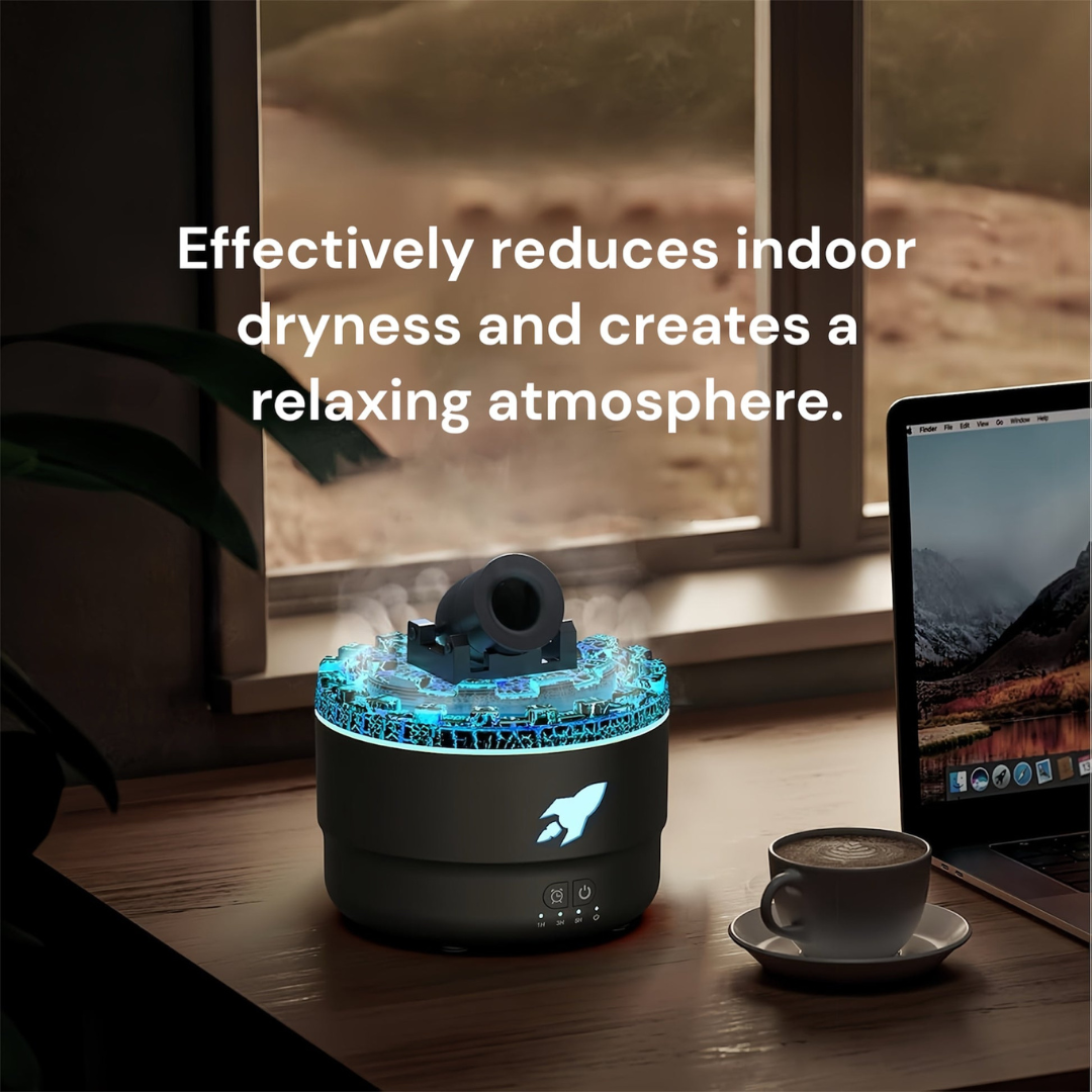 Cannon Mist Humidifier with USB Power and Quiet Ultrasonic Output