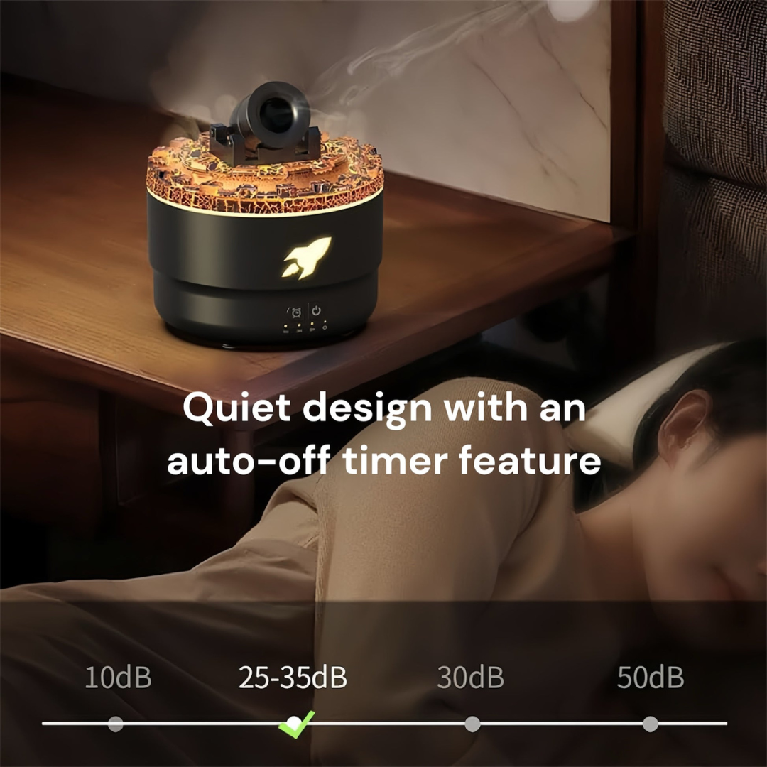 Cannon Mist Humidifier with USB Power and Quiet Ultrasonic Output