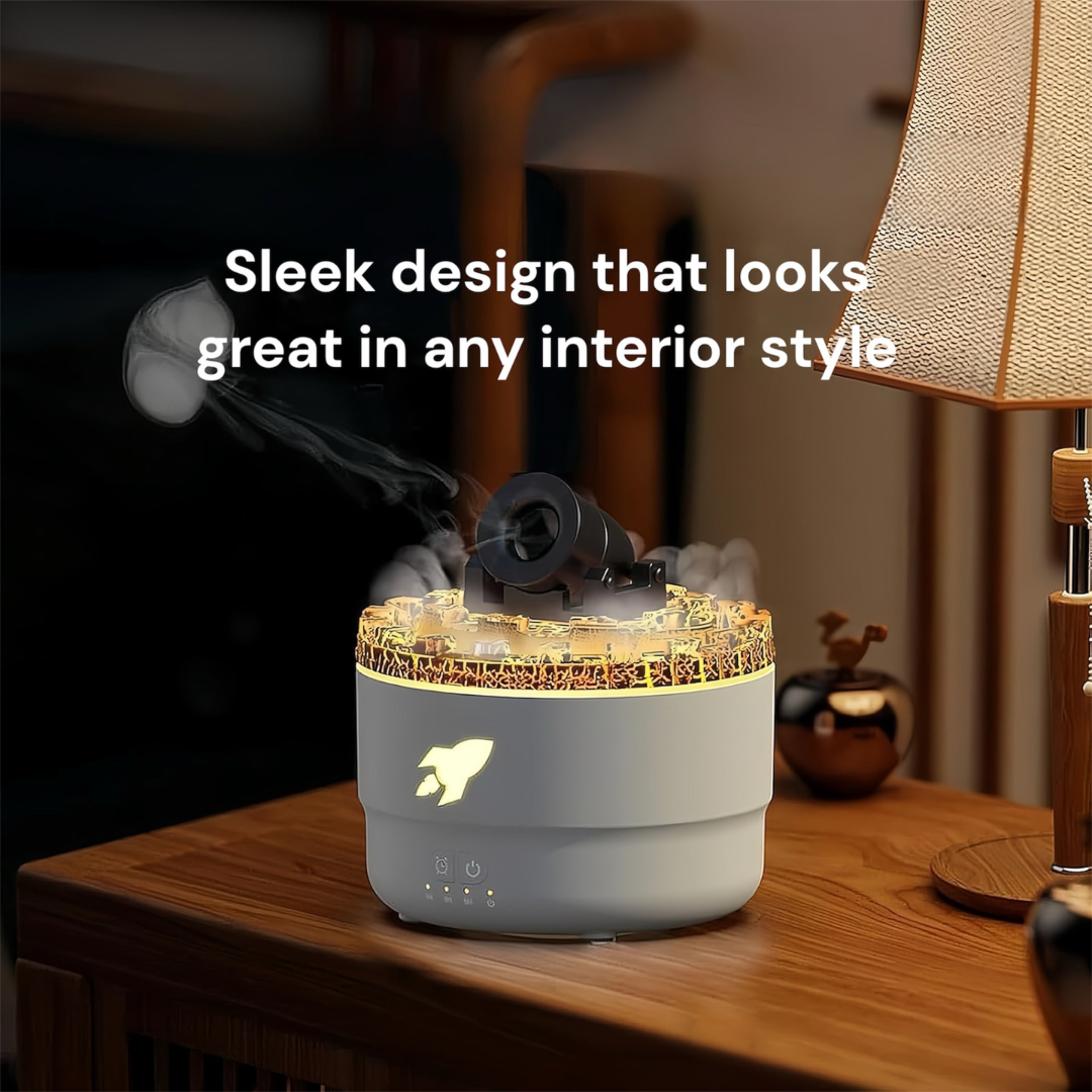 Cannon Mist Humidifier with USB Power and Quiet Ultrasonic Output