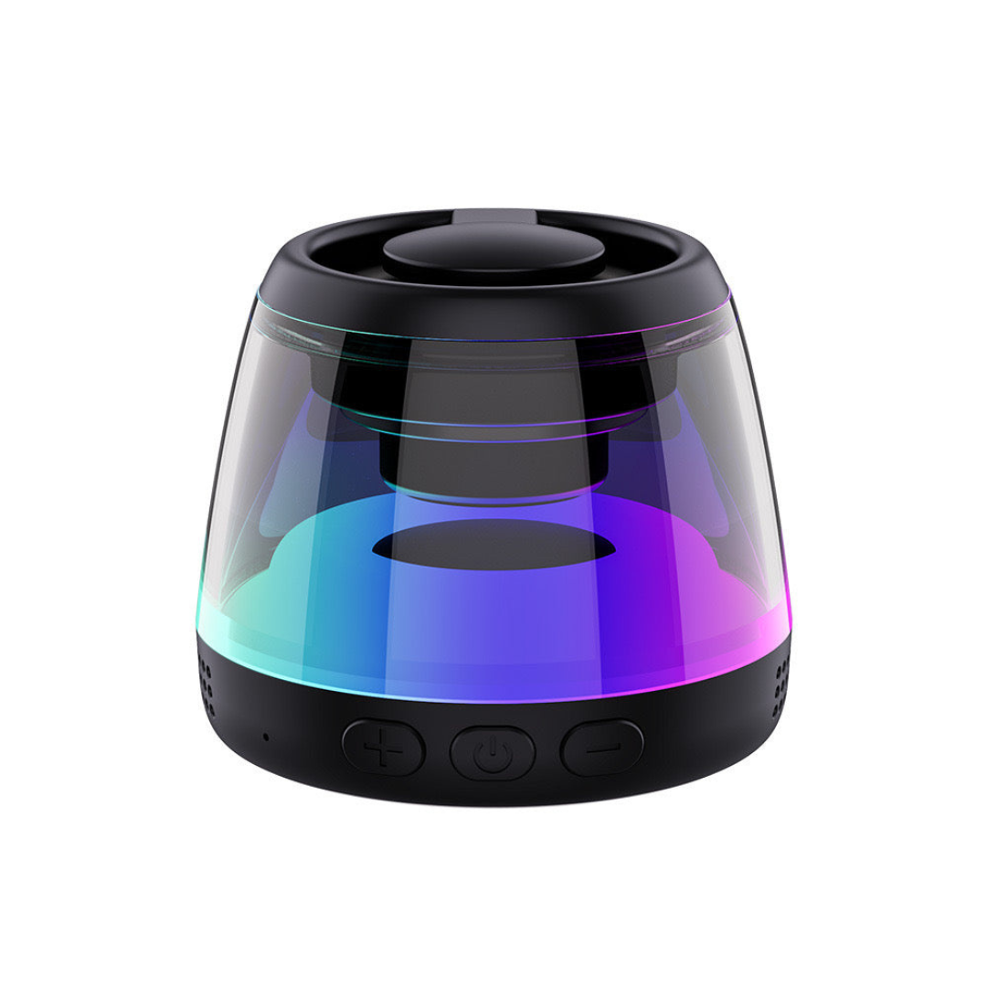 Compact 360° Sound Speaker with Vibration Tech & Mic