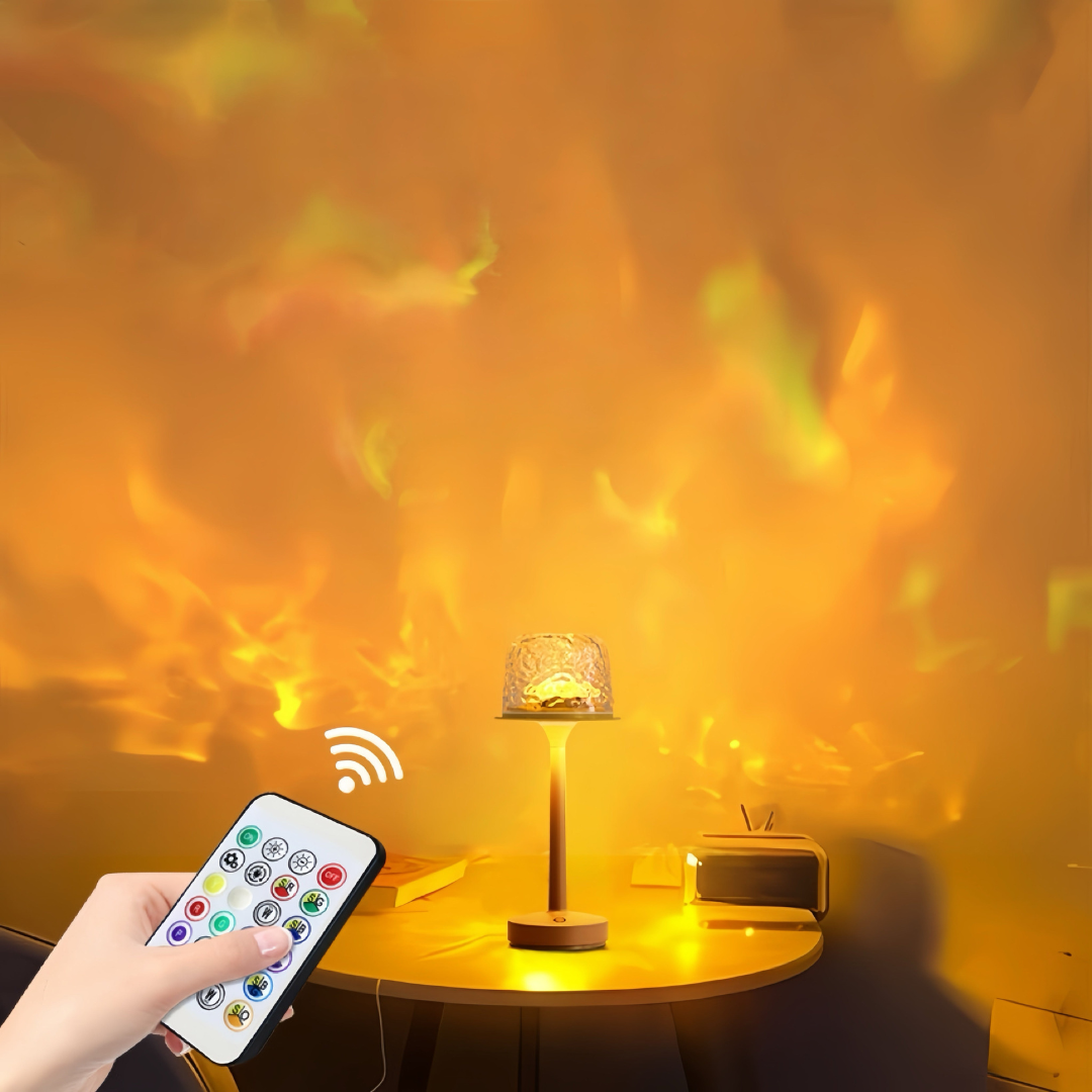 Dual-Mode Ripple Ambient Lamp with USB Power and Touch Control