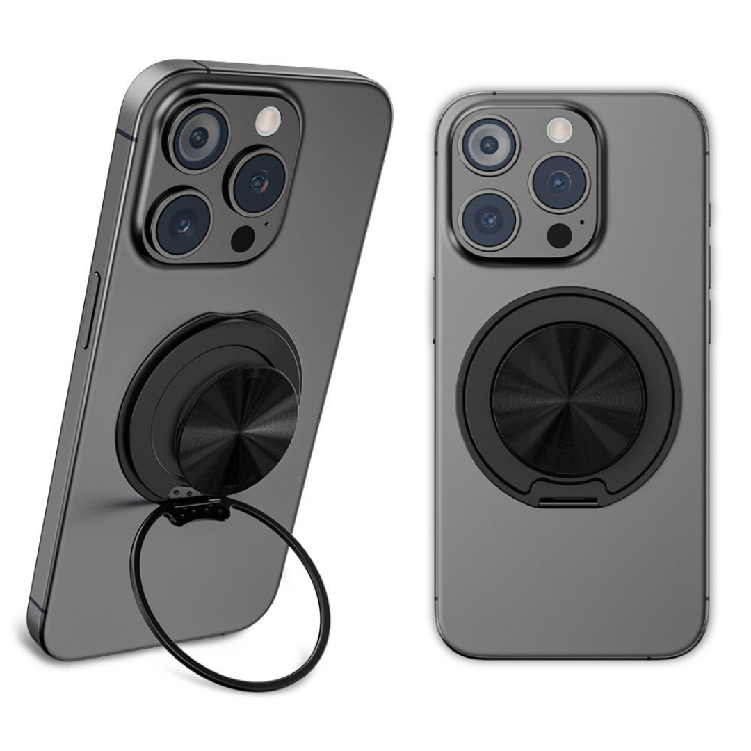 Magnetic 360° Phone Kickstand & Mirror Grip for iPhones