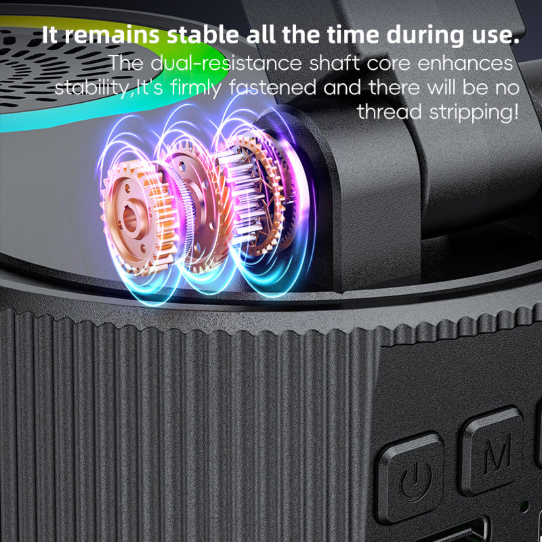 No-Pair Speaker Dock with Wireless Charging and Phone Stand