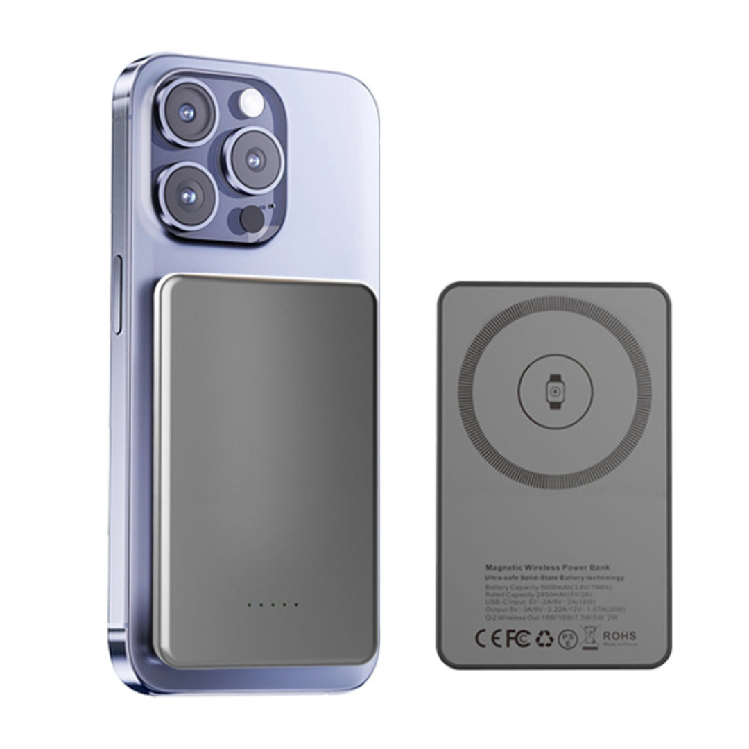 Pocket-Size Magnetic Wireless Power Bank with Solid-State Battery