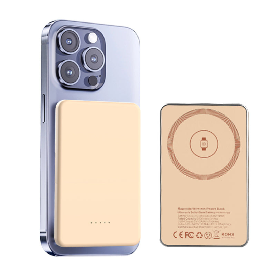 Pocket-Size Magnetic Wireless Power Bank with Solid-State Battery