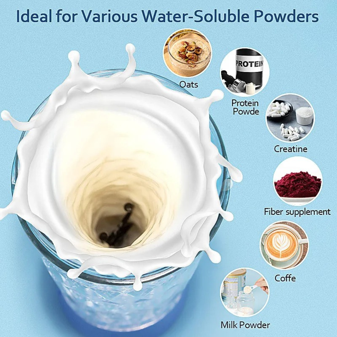 Portable Protein Shaker with One-Touch Mixing & Leakproof Lid