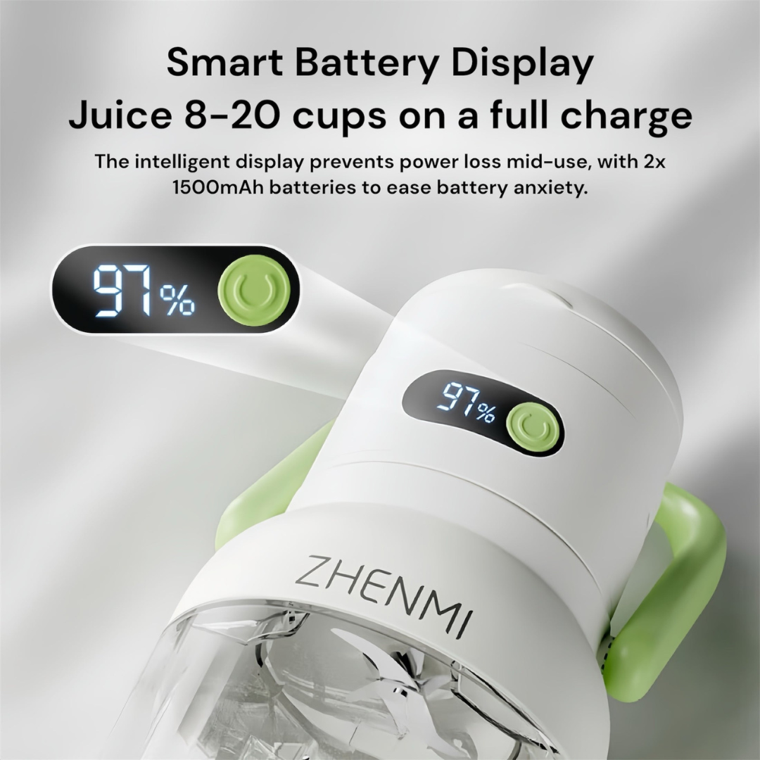 Portable Smoothie Maker with Ice-Crushing Stainless Steel Blades