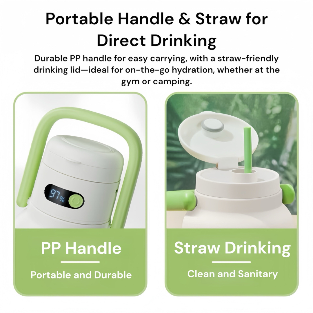 Portable Smoothie Maker with Ice-Crushing Stainless Steel Blades