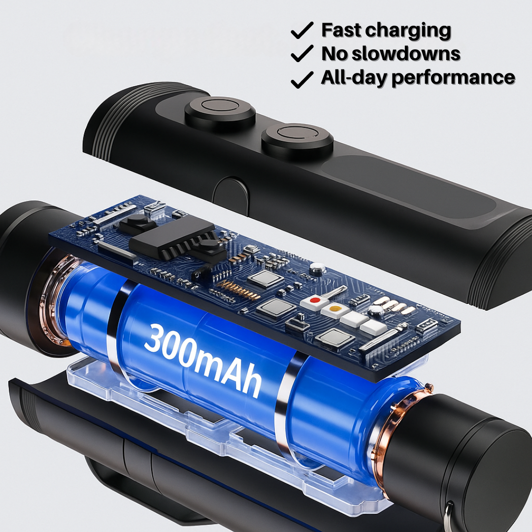 9-in-1 Tactical Flashlight Tool, Rechargeable Micro Light with USB-C