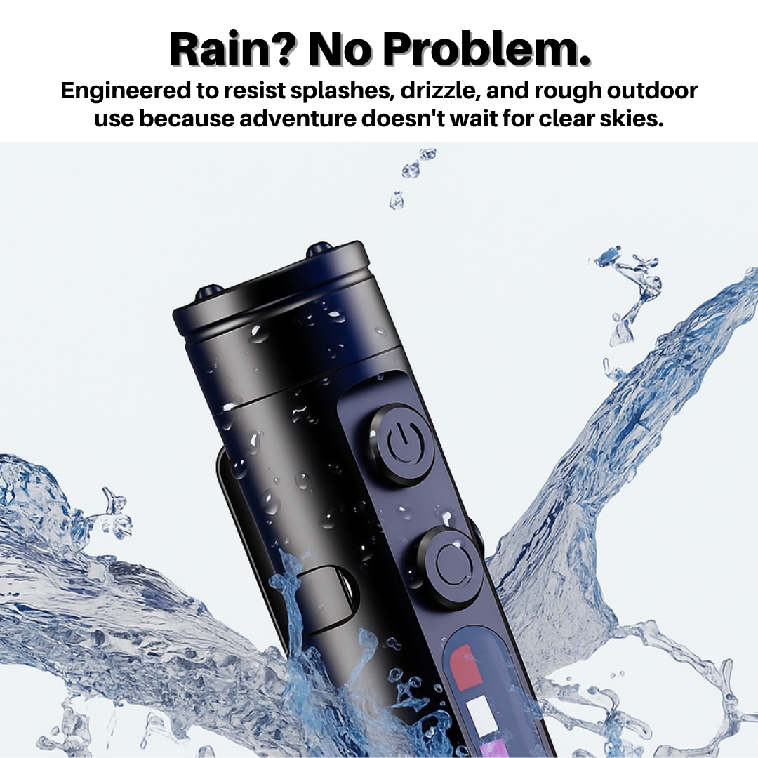 9-in-1 Tactical Flashlight Tool, Rechargeable Micro Light with USB-C