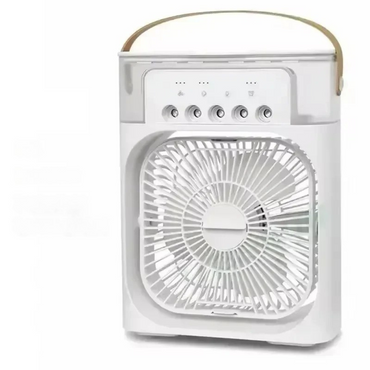 3-in-1 Cooling Fan with Mist Function and Rechargeable Battery