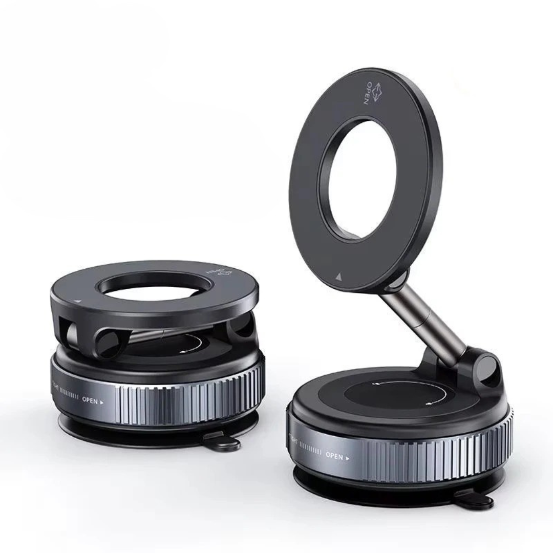 360° Magnetic Suction Phone Mount, No-Fall Suction for All Surfaces