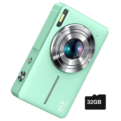 Compact 44MP Digital Camera with 1080P Video & 16X Zoom