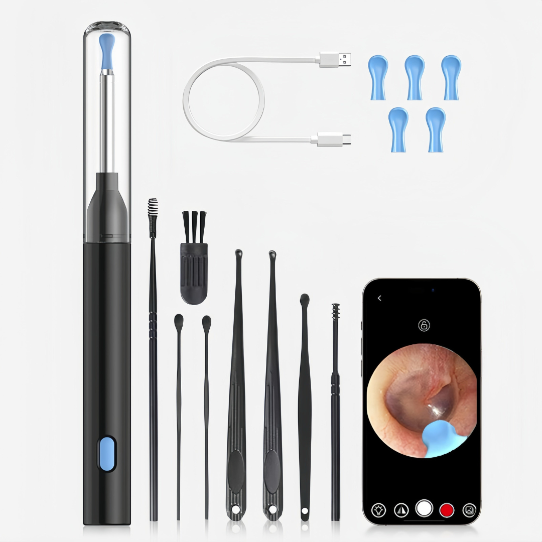 Portable Ear Cleaner Kit - All-in-One Ear Care for Every Home