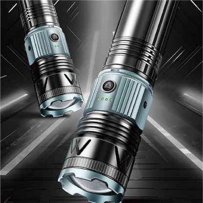 Multi-Mode Tactical Waterproof Flashlight with Zoom & 5 Lighting Modes