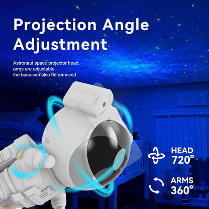 Astronaut Galaxy Projector with 360° Rotating Nebula Light