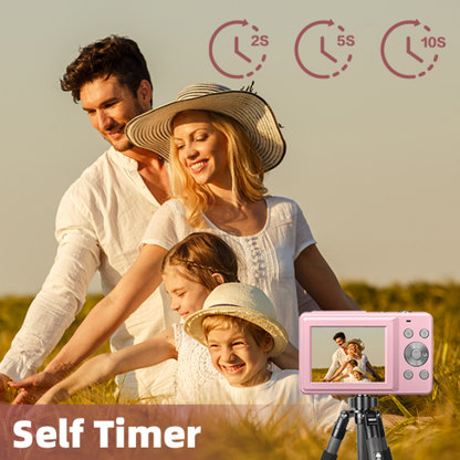 Compact 44MP Digital Camera with 1080P Video & 16X Zoom