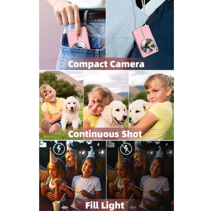 Compact 44MP Digital Camera with 1080P Video & 16X Zoom