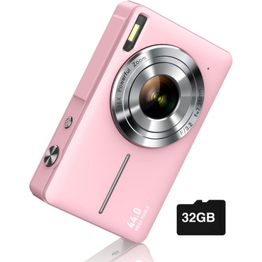Compact 44MP Digital Camera with 1080P Video & 16X Zoom