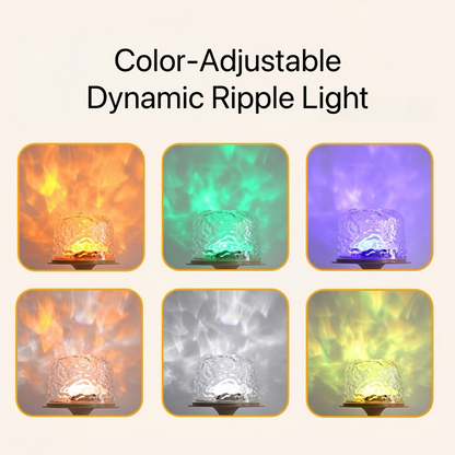 Dual-Mode Ripple Ambient Lamp with USB Power and Touch Control