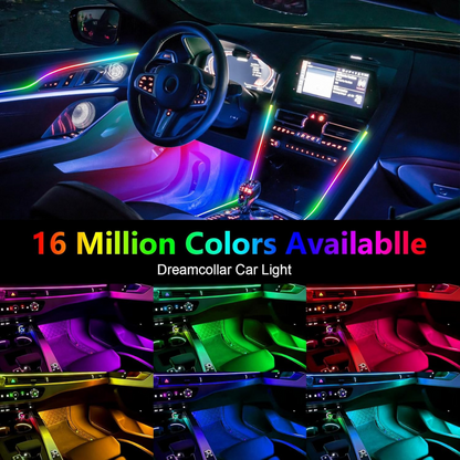 Dynamic RGB Interior Car Lights Kit with App & Music Sync