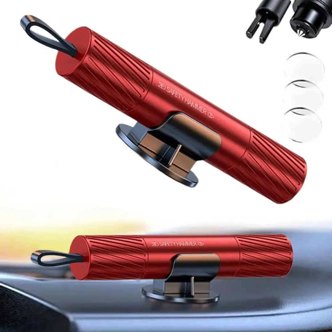 Emergency Car Glass Breaker with Safety Belt Cutting Tool