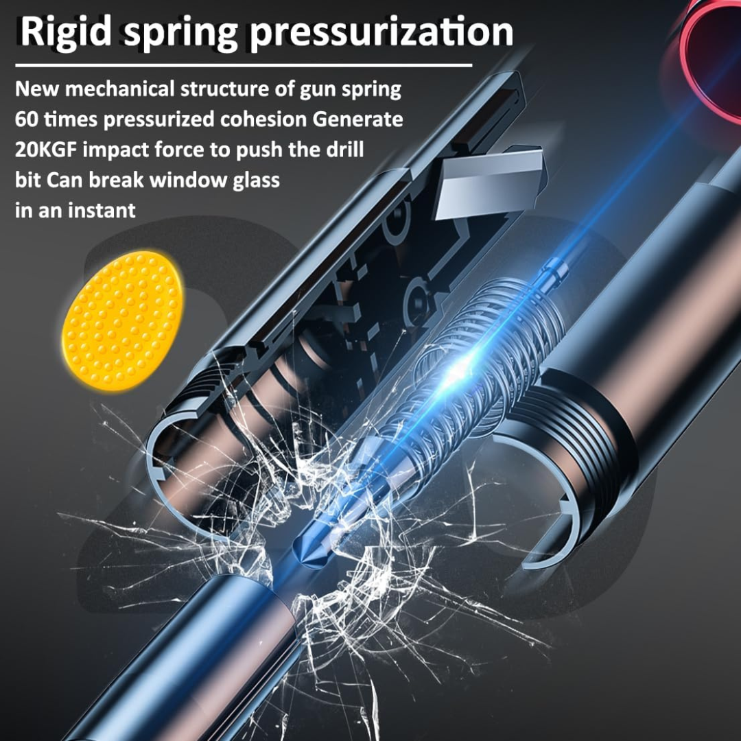 Emergency Car Glass Breaker with Safety Belt Cutting Tool