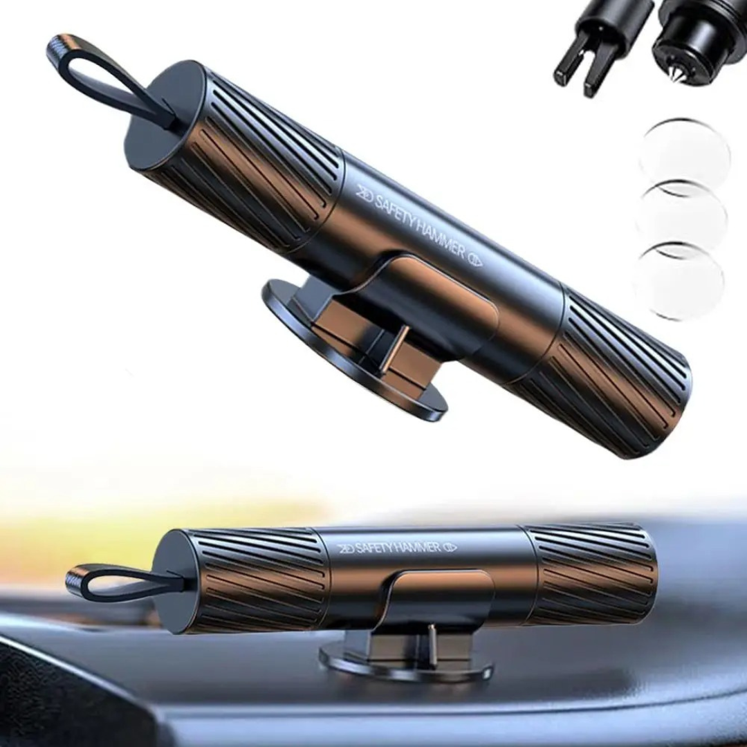 Emergency Car Glass Breaker with Safety Belt Cutting Tool