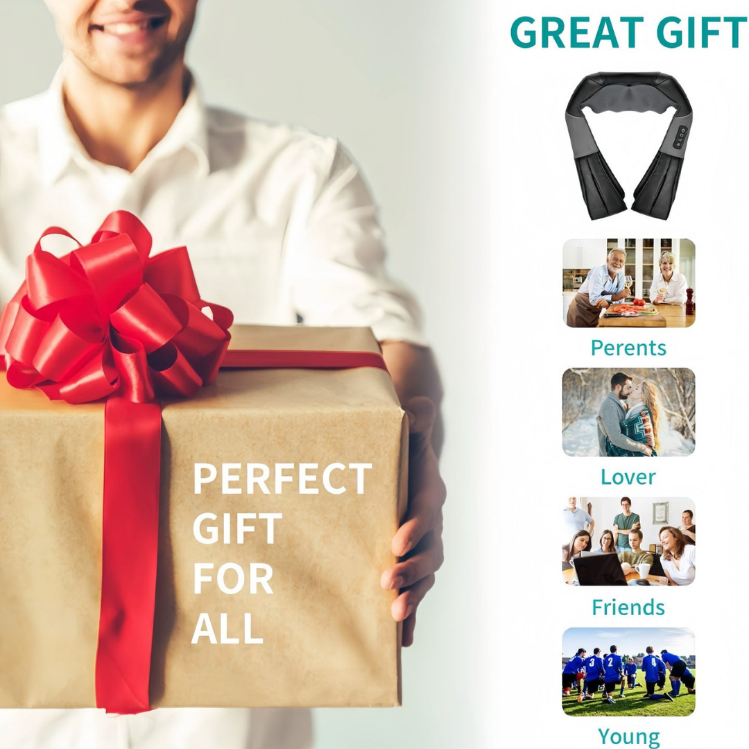 Ergonomic Heated Massager for Neck, Shoulders, and Back