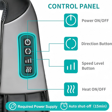 Ergonomic Heated Massager for Neck, Shoulders, and Back