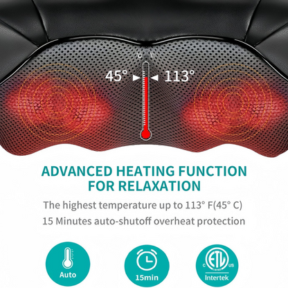 Ergonomic Heated Massager for Neck, Shoulders, and Back