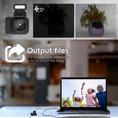 Mini Retro Keychain Camera with 1080P Video and 8MP Photos