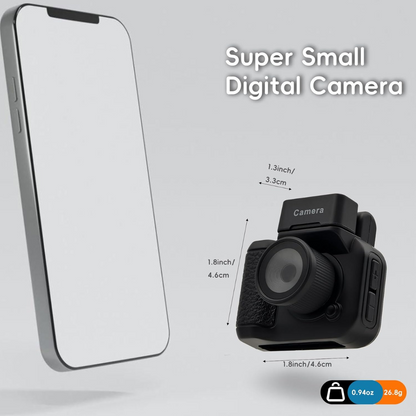 Mini Retro Keychain Camera with 1080P Video and 8MP Photos
