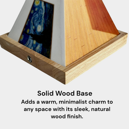 Modern 3D Illusion Ambient Lamp – Touch Control & USB Rechargeable