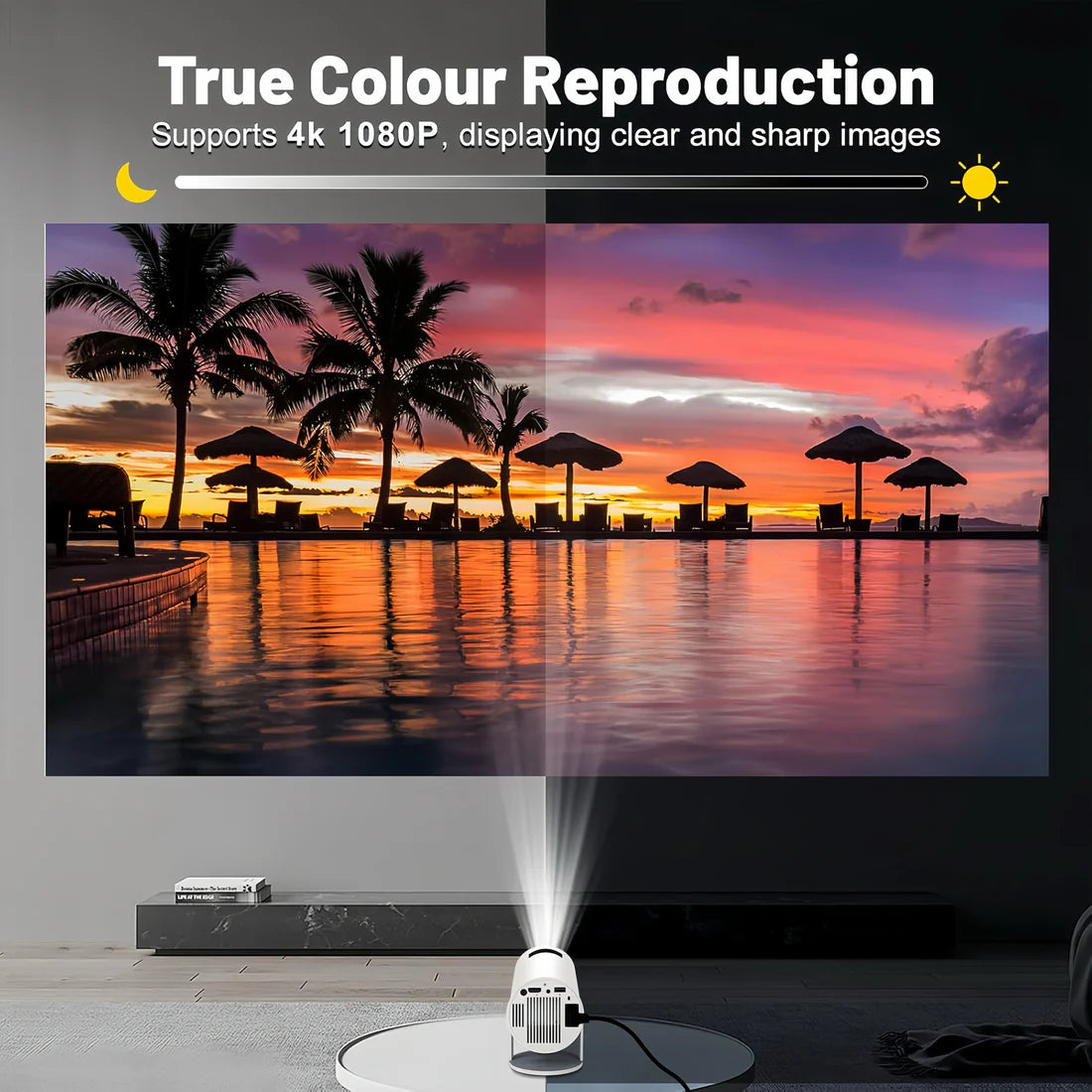 PocketBeam Smart 180° Projector