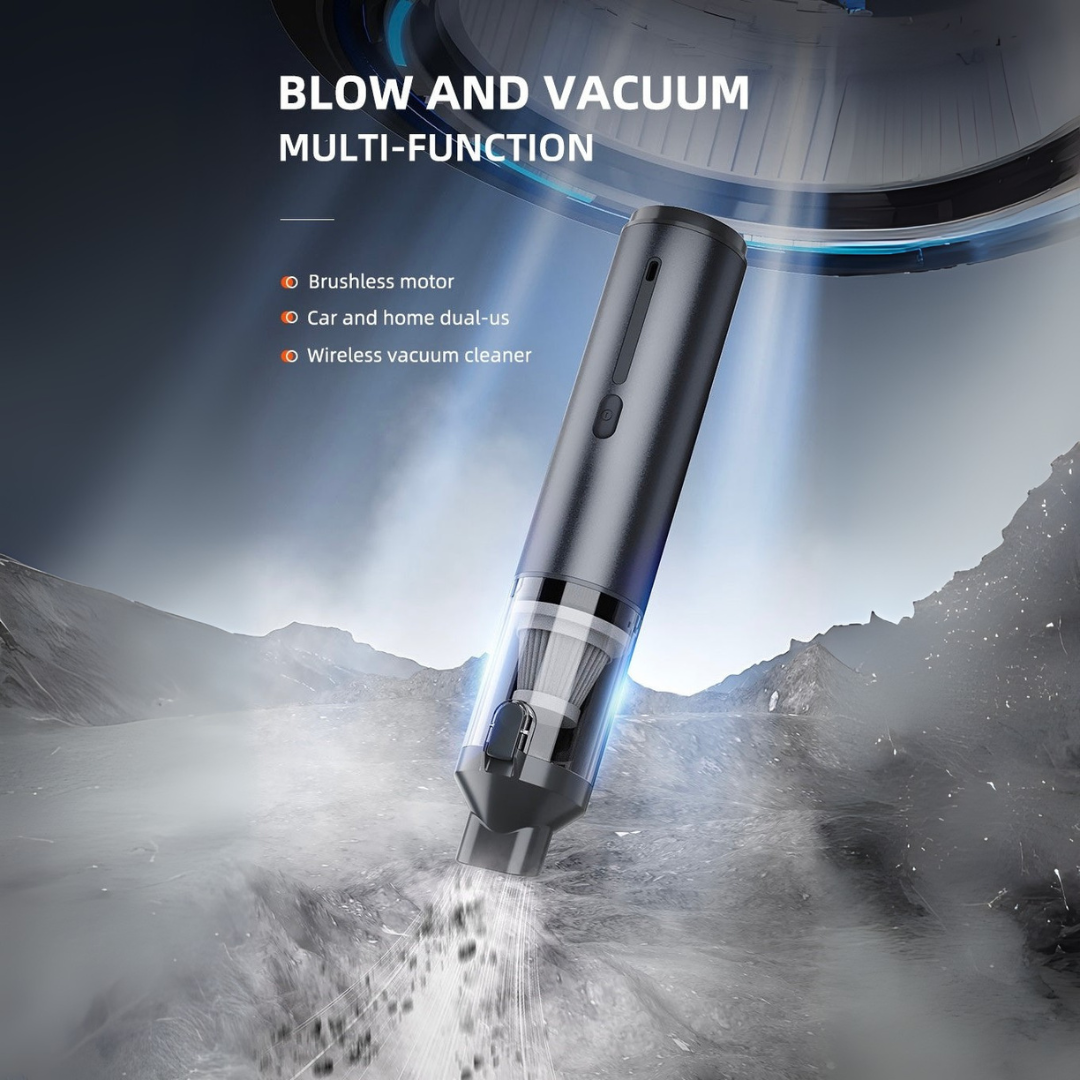 Portable 2-in-1 Vacuum and Blower for Car, Home, and Electronics
