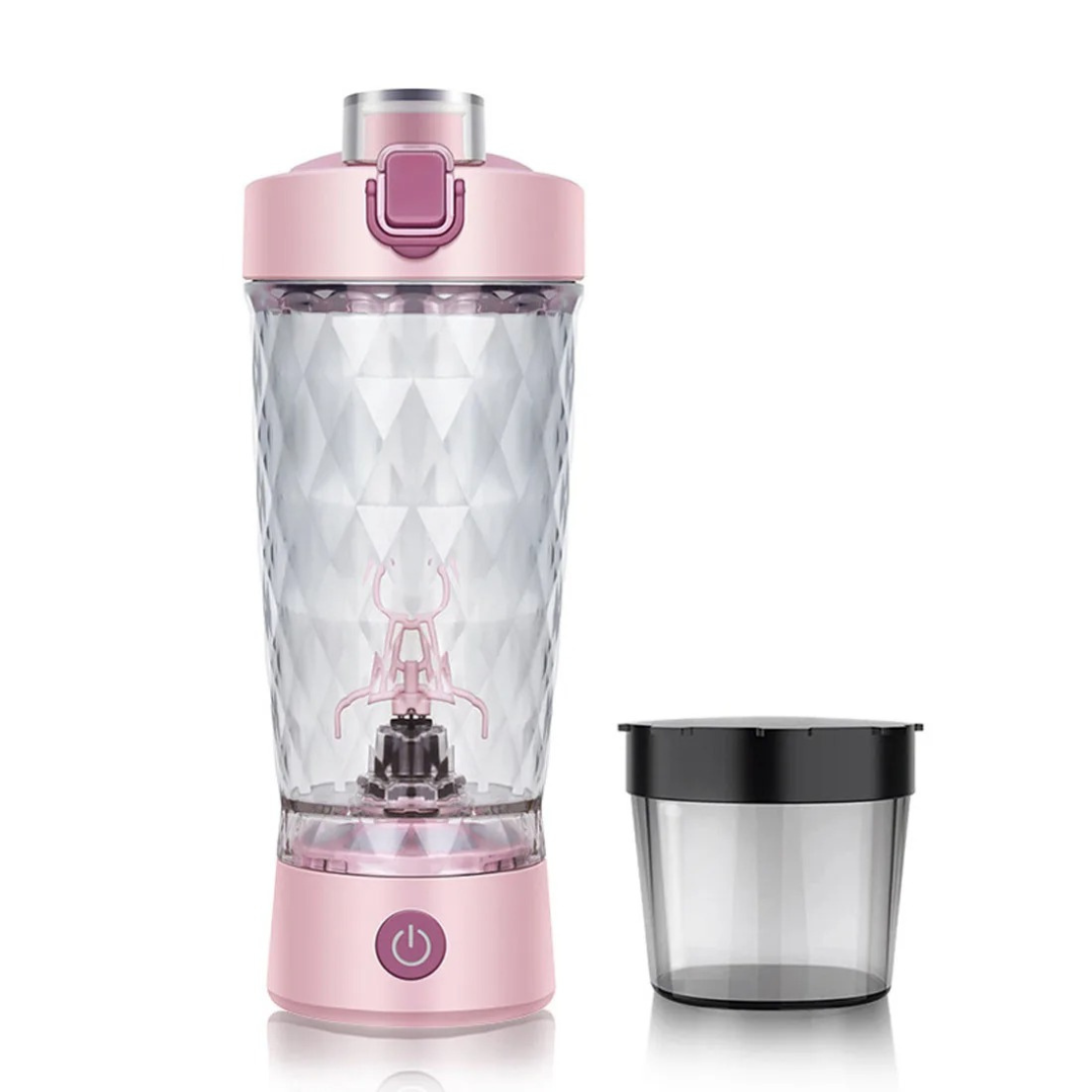Portable Protein Shaker with One-Touch Mixing & Leakproof Lid