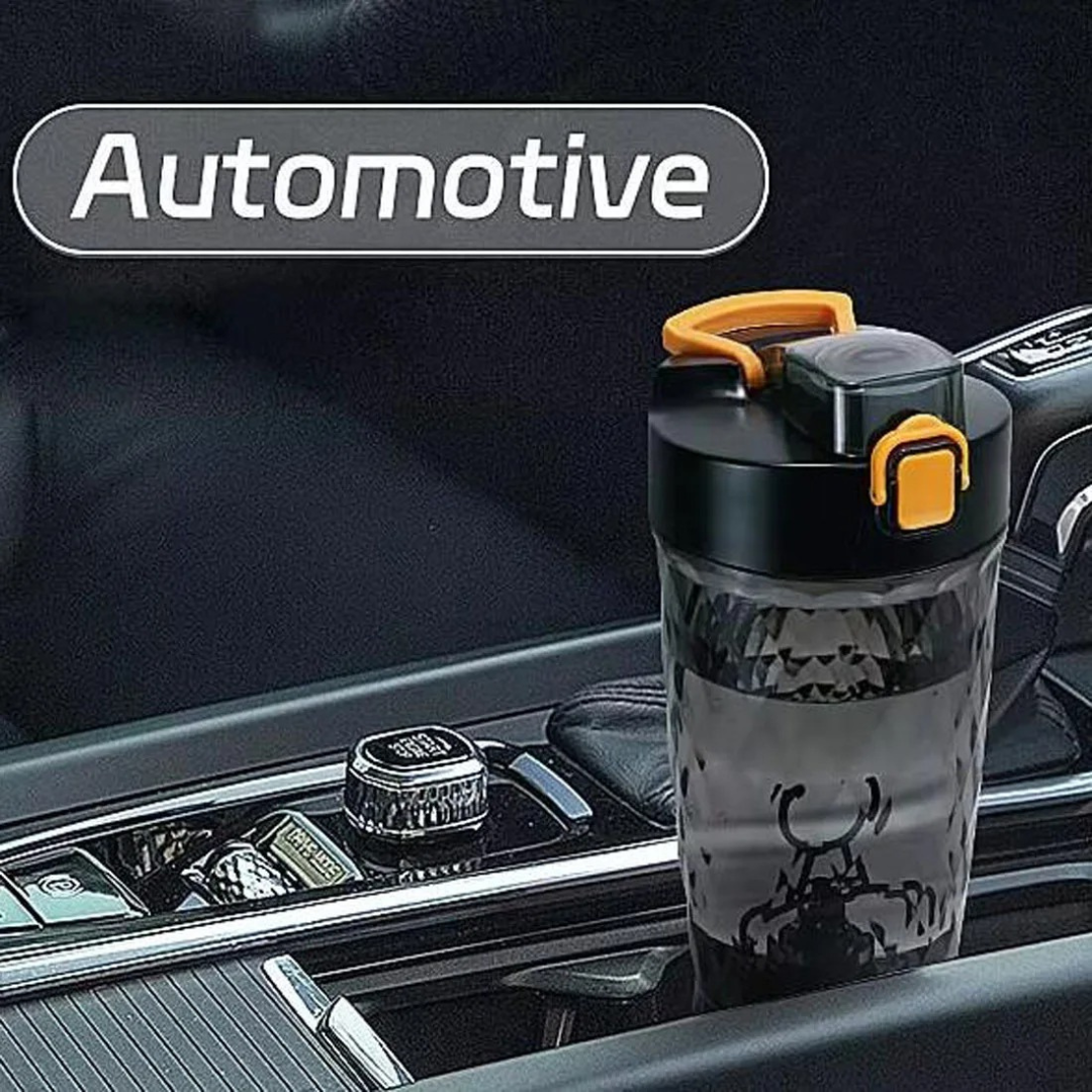 Portable Protein Shaker with One-Touch Mixing & Leakproof Lid