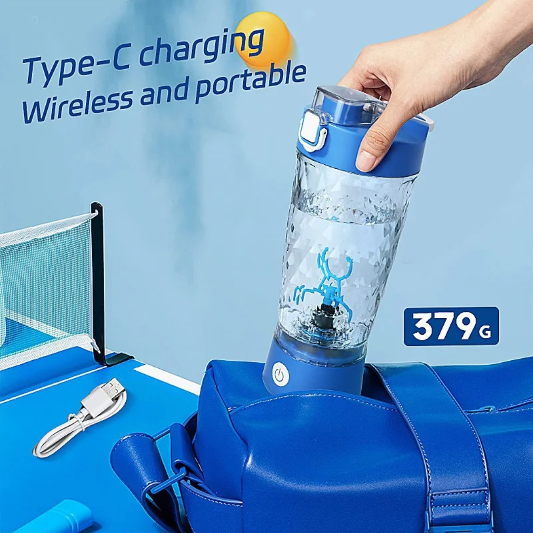 Portable Protein Shaker with One-Touch Mixing & Leakproof Lid