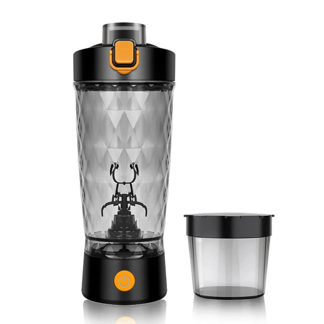 Portable Protein Shaker with One-Touch Mixing & Leakproof Lid