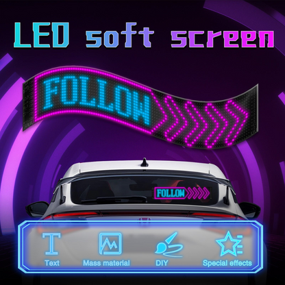 Programmable Car LED Display with Smart Remote Control