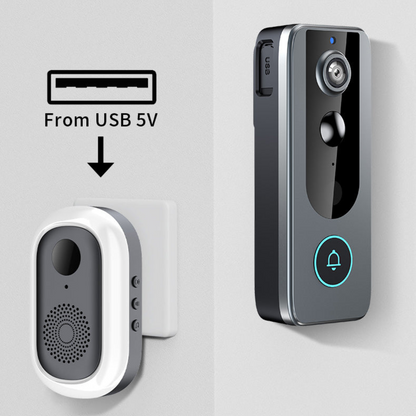 Smart WiFi Video Doorbell Cam with Two-Way Audio & App Access