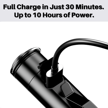 9-in-1 Tactical Flashlight Tool, Rechargeable Micro Light with USB-C