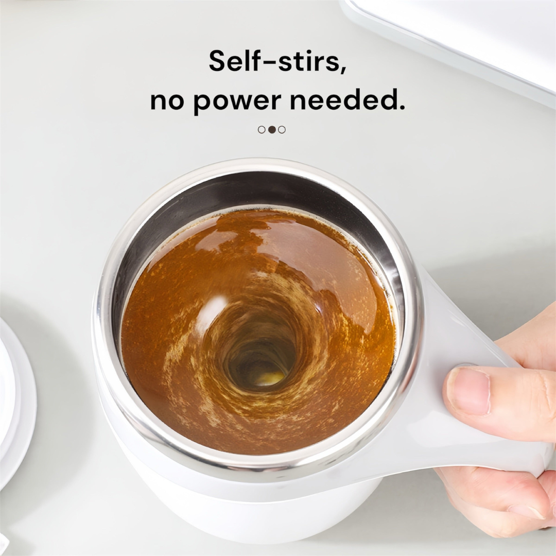 USB Magnetic Auto-Stirring Cup with Insulated Stainless Steel