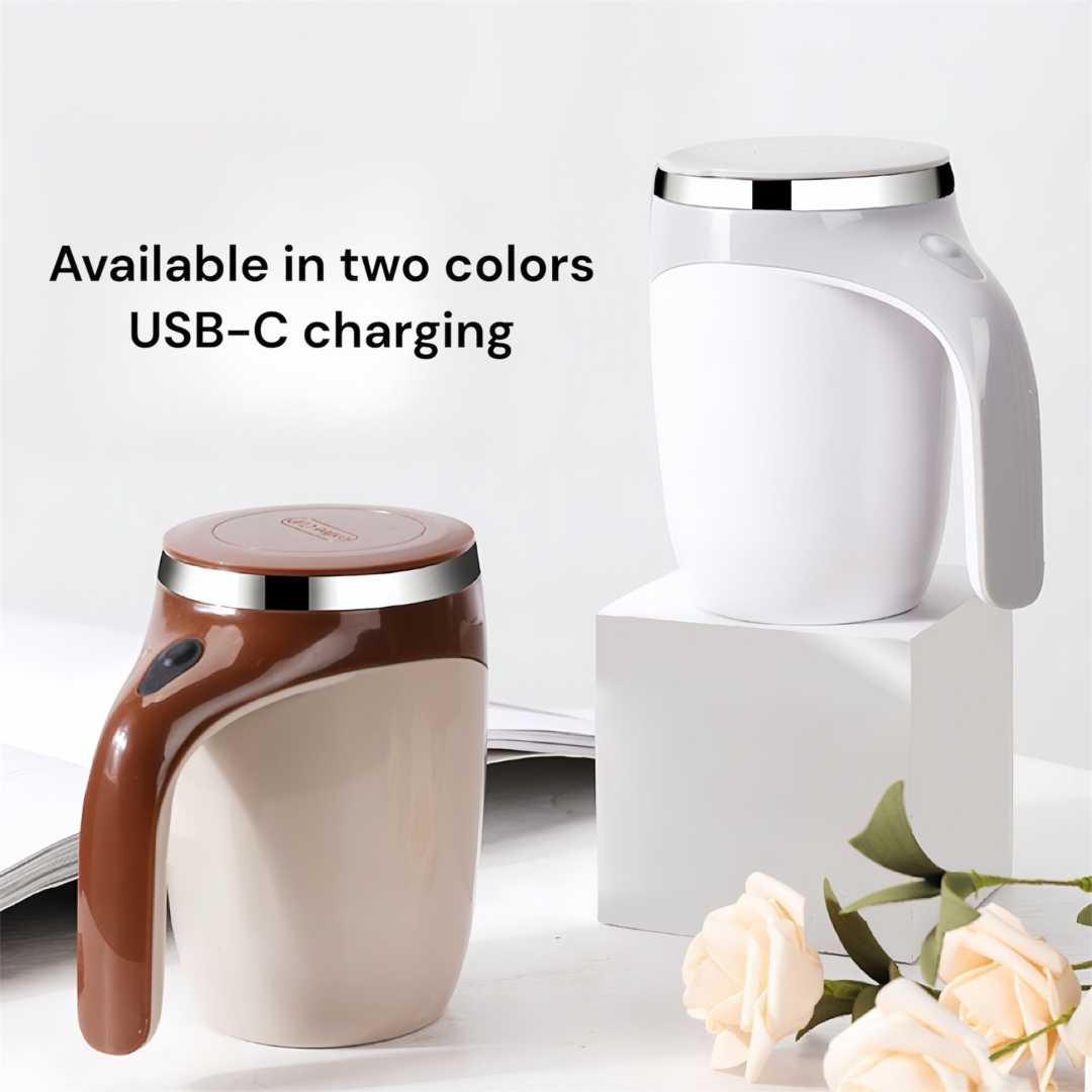 USB Magnetic Auto-Stirring Cup with Insulated Stainless Steel