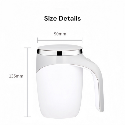 USB Magnetic Auto-Stirring Cup with Insulated Stainless Steel