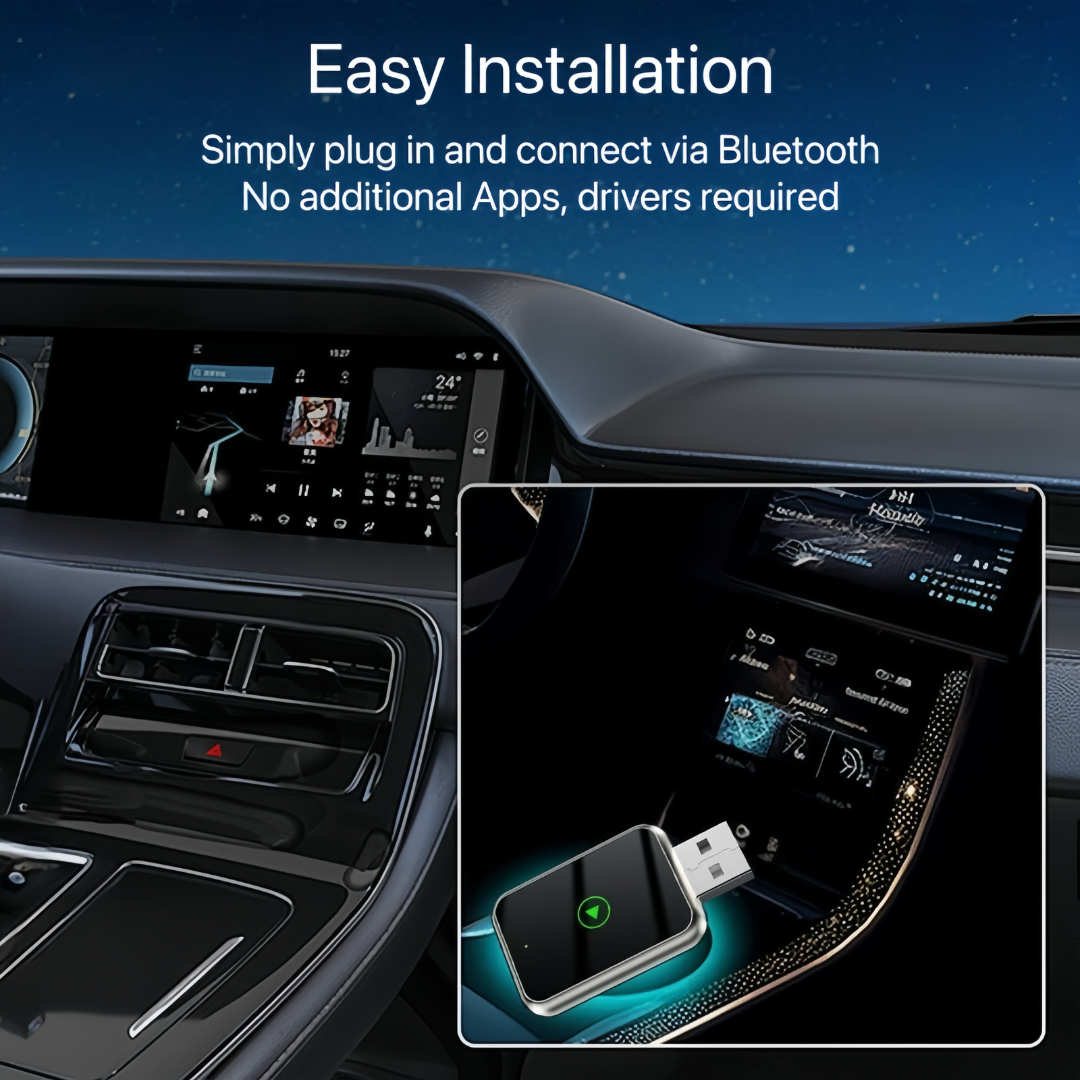 WireFree CarPlay Adapter, Cut the Cords, Drive Smarter